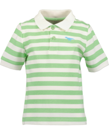 POLO GROEN GESTREEPT, DINO
