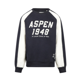 SWEATER LOOSE FIT ASPEN, MARINE BLAUW