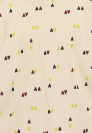 SWEATER MET POFMOUW HEARTS, ZAND