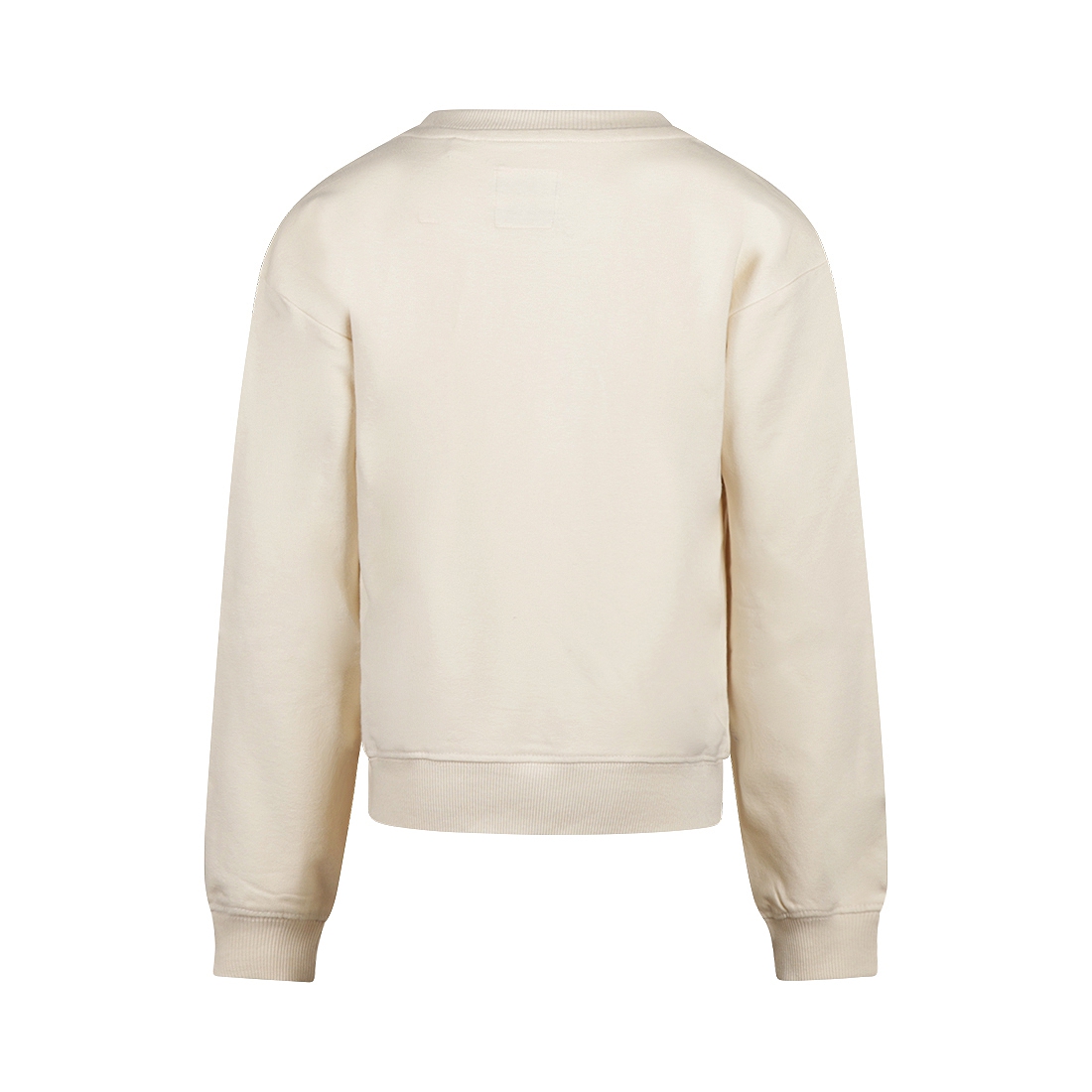 SWEATER MET RUFFLES, OFF-WHITE