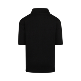 BLOUSE KORTE MOUW, ZWART
