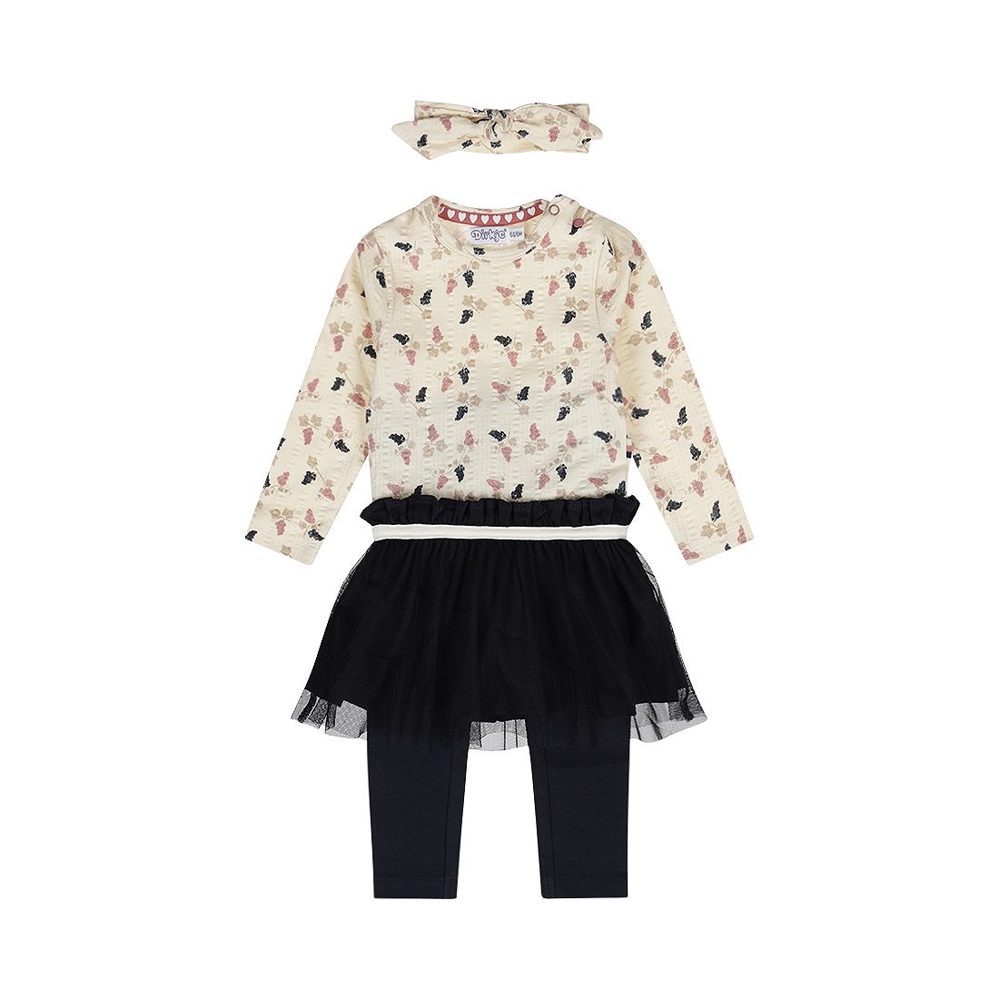 3-DELIGE SET GIRLS AMOUR, OFF-WHITE