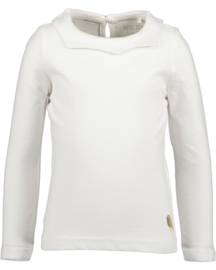 LONGSLEEVE MET KRAAG, WIT