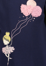 LONGSLEEVE DONKERBLAUW, BALLERINA