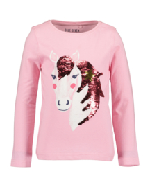 LONGSLEEVE VEEGPAILETTEN ROZE, HORSES