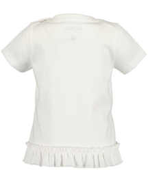 SHIRT IVOOR MET RUFFLES, BLUE GARDEN