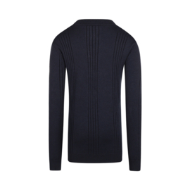 PULLOVER, DONKERBLAUW