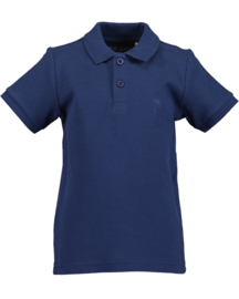 POLO DONKER BLAUW, BASICS
