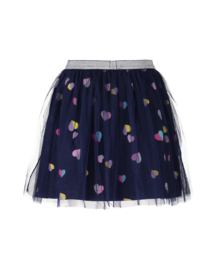 ROK BLAUW TULE MET HARTJES, BASICS