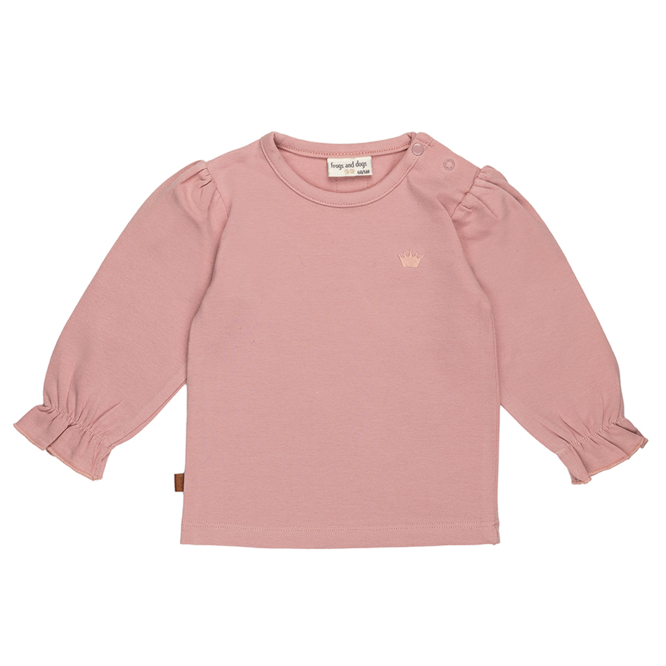 LONGSLEEVE MET RUFFLES ROZE, BALLERINA