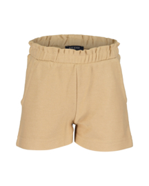 KORTE BROEK PAPERBAG BEIGE, FLOWER