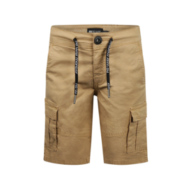 KORTE CARGO BROEK, CARAMEL BRUIN