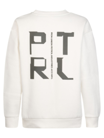 SWEATER MET BACKPRINT, OFF-WHITE