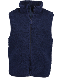 BODYWARMER FLEECE DONKER BLAUW, ESSENTIELS
