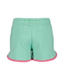 KORT BROEKJE MINT GROEN, FLOWERS