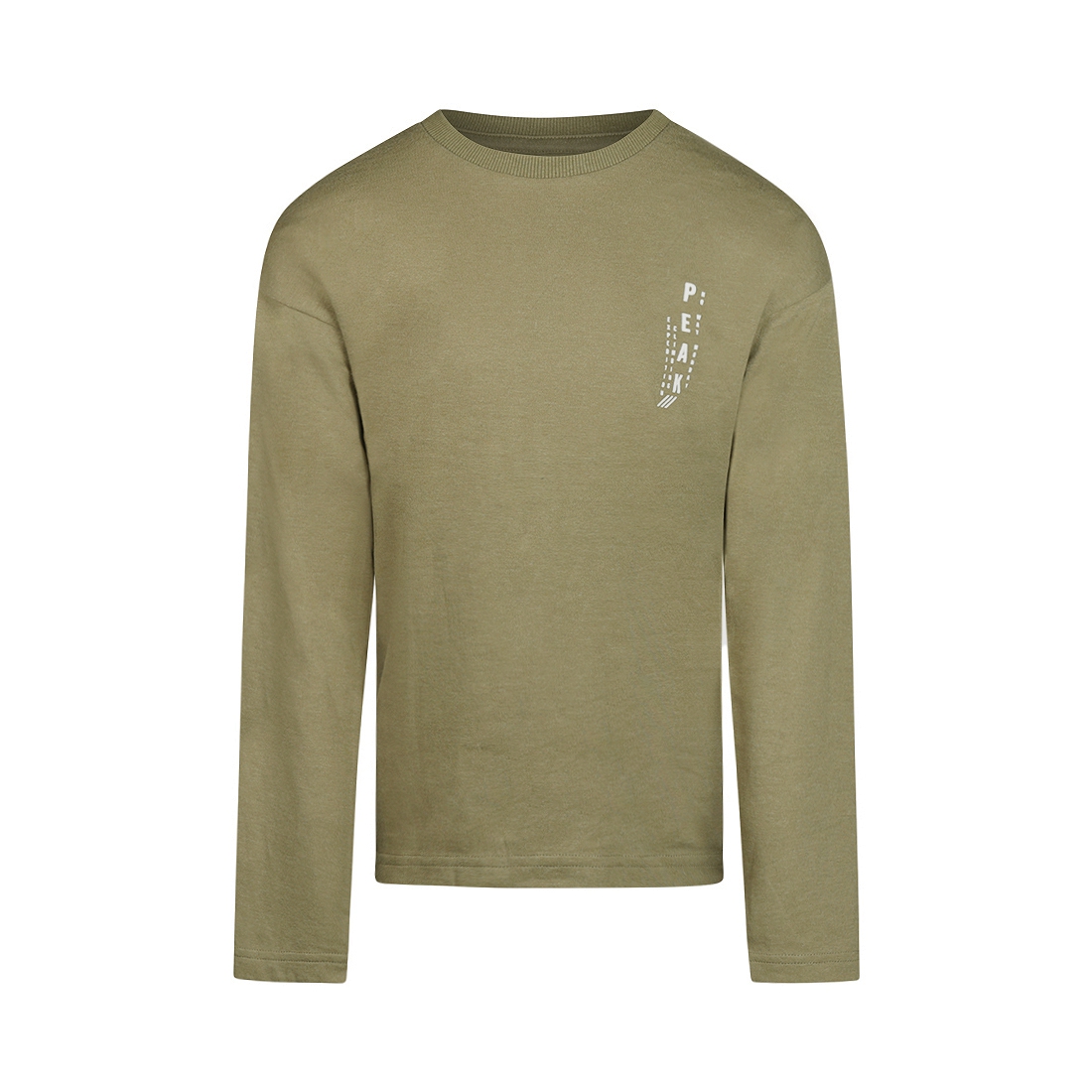 LONGSLEEVE DROPPED SHOULDER, LEGERGROEN