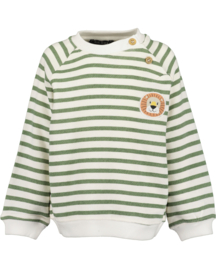 SWEATER GROEN GESTREEPT, SAFARI