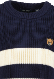 GESTREEPTE JURK KNITWEAR , TEDDY