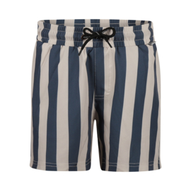 ZWEMBROEK GESTREEPT, STAAL BLAUW
