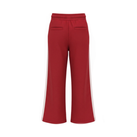 JOGGINGBROEK WIDE LEG, TOMATENROOD