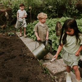 SKORT BLOEMEN, GROEN