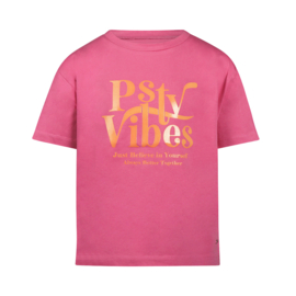 SHIRT PSTV VIBES, FUCHSIA