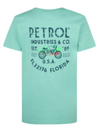 SHIRT MET CLASSIC BACKPRINT, TURQUOISE