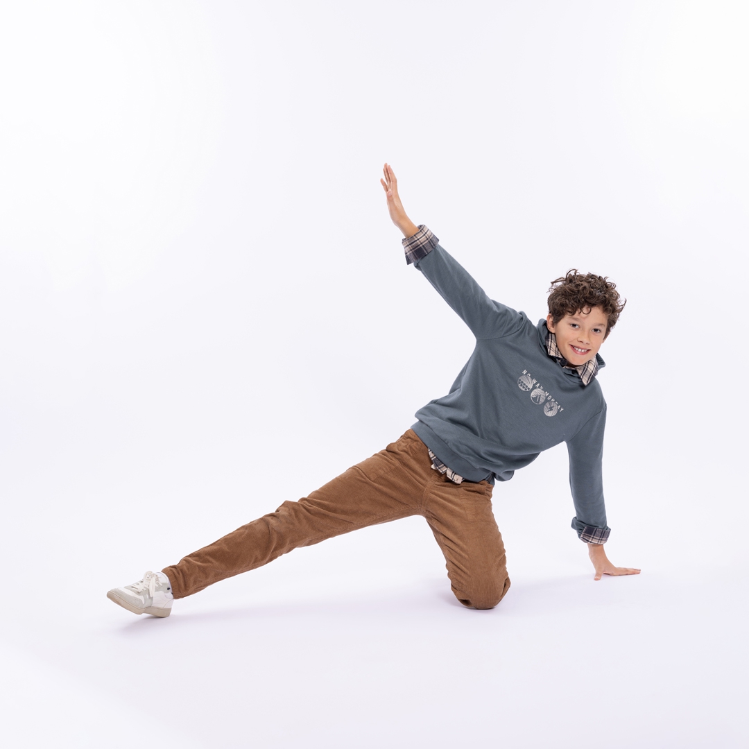 RIB BROEK, CAMEL