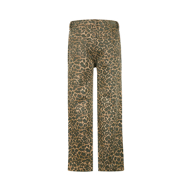 SPIJKERBROEK WIDE LEG, LEOPARD