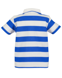 POLO SHIRT BLAUW GESTREEPT, BASICS