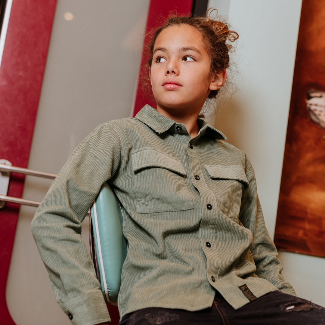 BLOUSE, GRIJSGROEN