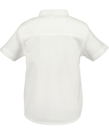 BLOUSE KORTE MOUW WIT, FESTIVE