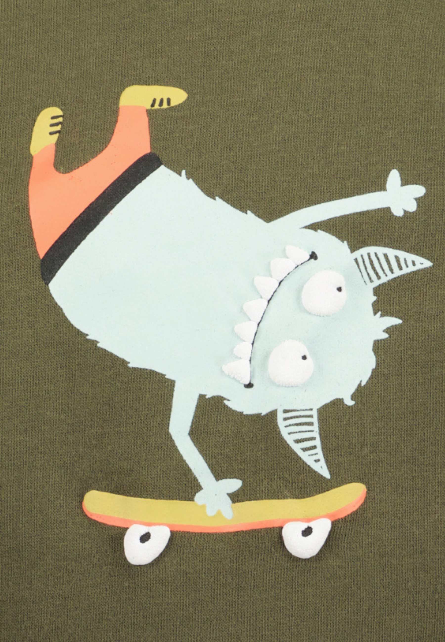 SWEATER MONSTER, OLIJFGROEN