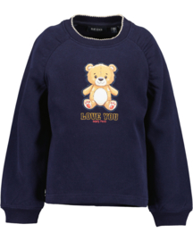 SWEATER BLAUW, TEDDY