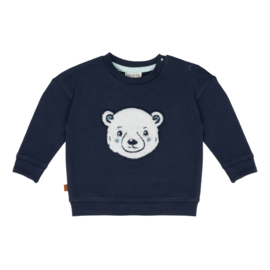 SWEATER BLAUW, POLAR BEAR