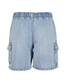 KORTE CARGO SPIJKERBROEK, MEDIUM BLAUW