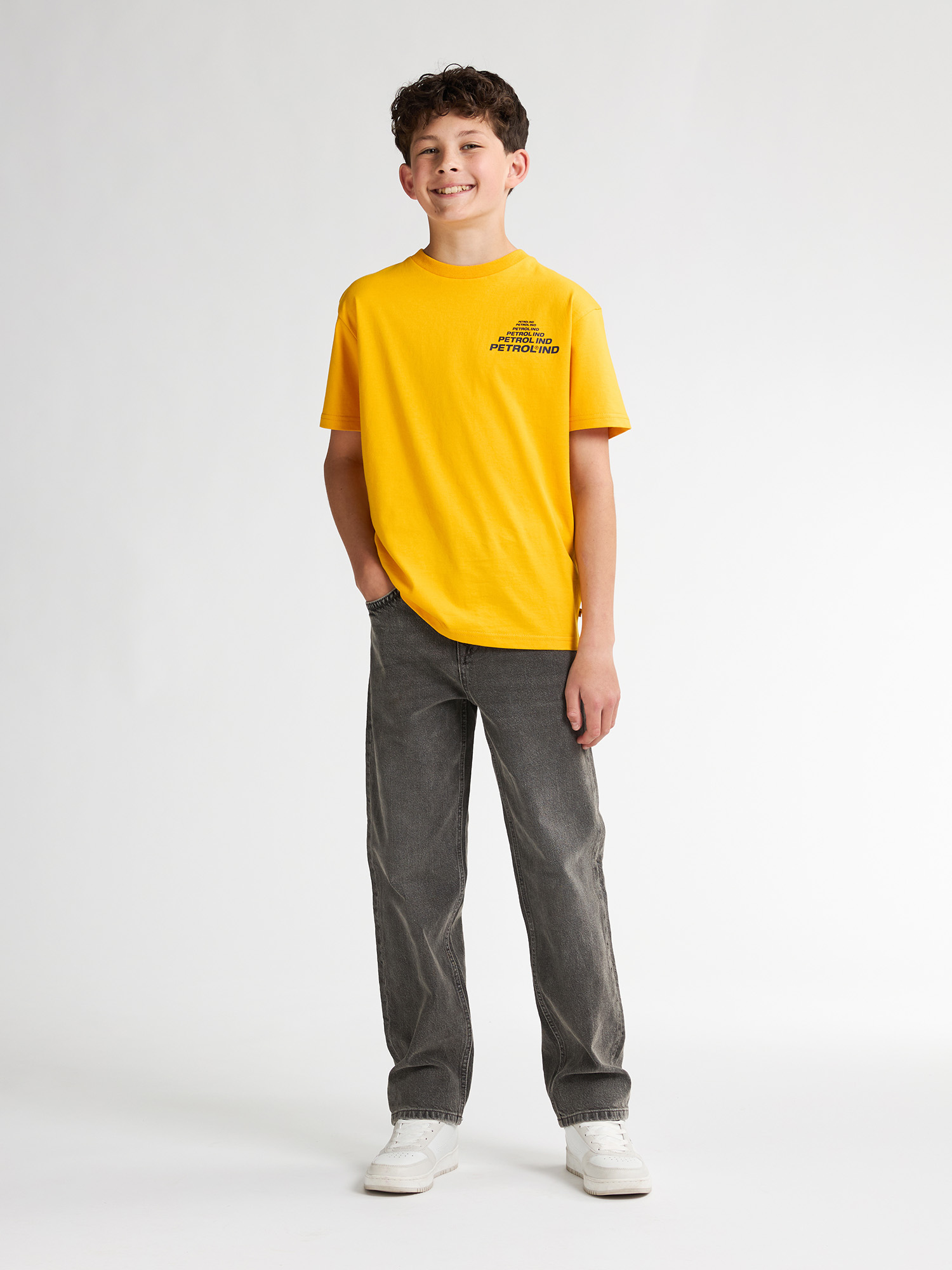T-SHIRT, AMBER GEEL