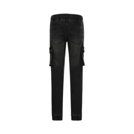 CARGO SPIJKERBROEK, JEANS ZWART