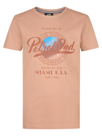 SHIRT MET CLASSIC PRINT, SANDELWOOD