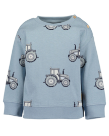 SWEATER LICHT BLAUW, TRAKTOR