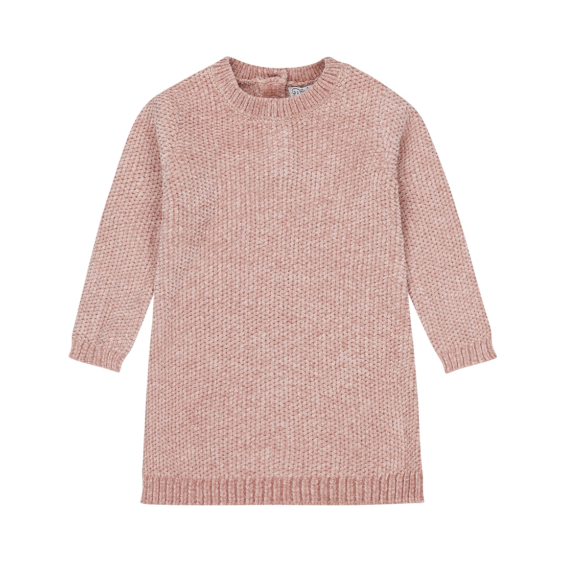 GEBREIDE JURK LITTLE FLOWER, LIGHT MAUVE
