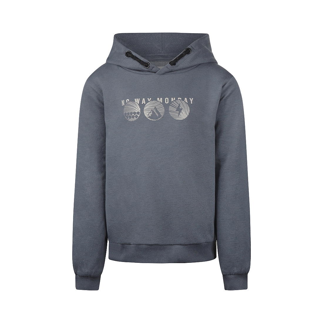 HOODIE, STAALBLAUW
