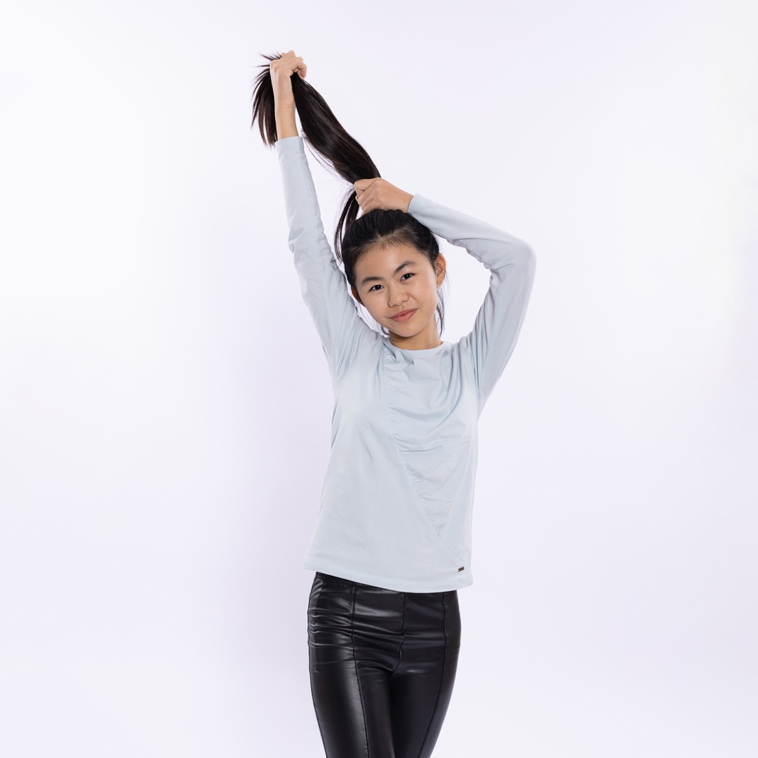 LONGSLEEVE, LICHT BLAUW