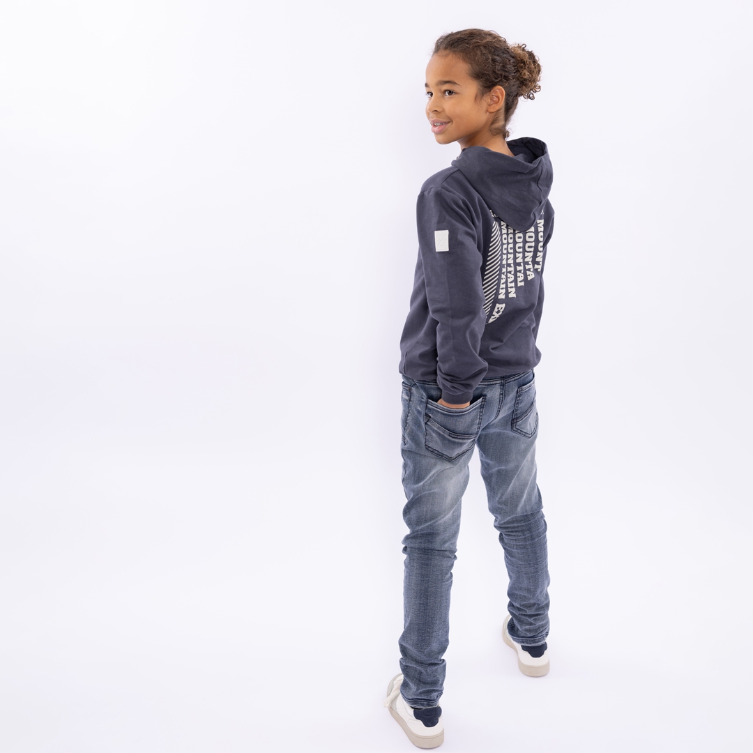 SPIJKERBROEK TAPERED, JEANS BLAUW