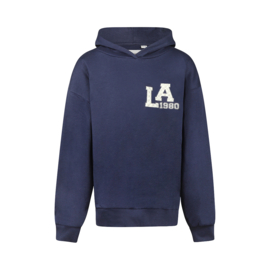 HOODIE LOOSE FIT, BLAUW