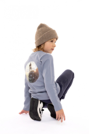 LONGSLEEVE, GRIJS BLAUW