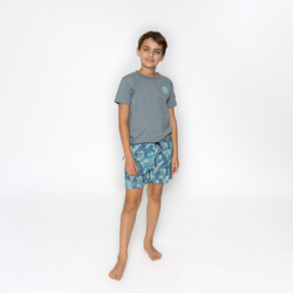 BEACHBERMUDA BLADEREN, AQUA BLAUW