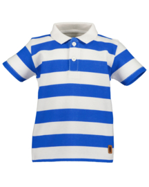 POLO SHIRT BLAUW GESTREEPT, BASICS