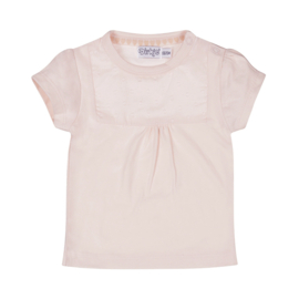 SHIRTJE LICHT PERZIK MET MESH, CUTE