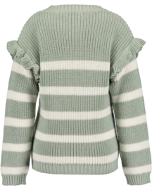 GESTREEPTE TRUI KNITWEAR, SOFT FLOWER